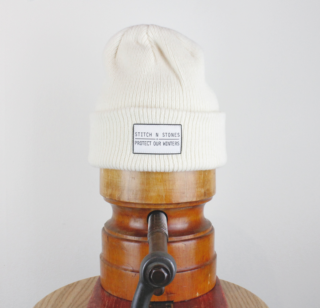 Protect Our Winters Beanie - Raw white