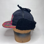 Vinterkeps 56-57cm - svart jeans, rutig flannel