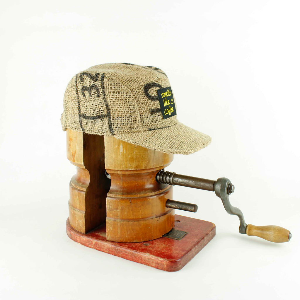 Up-cycled Coffee sack Cap 02