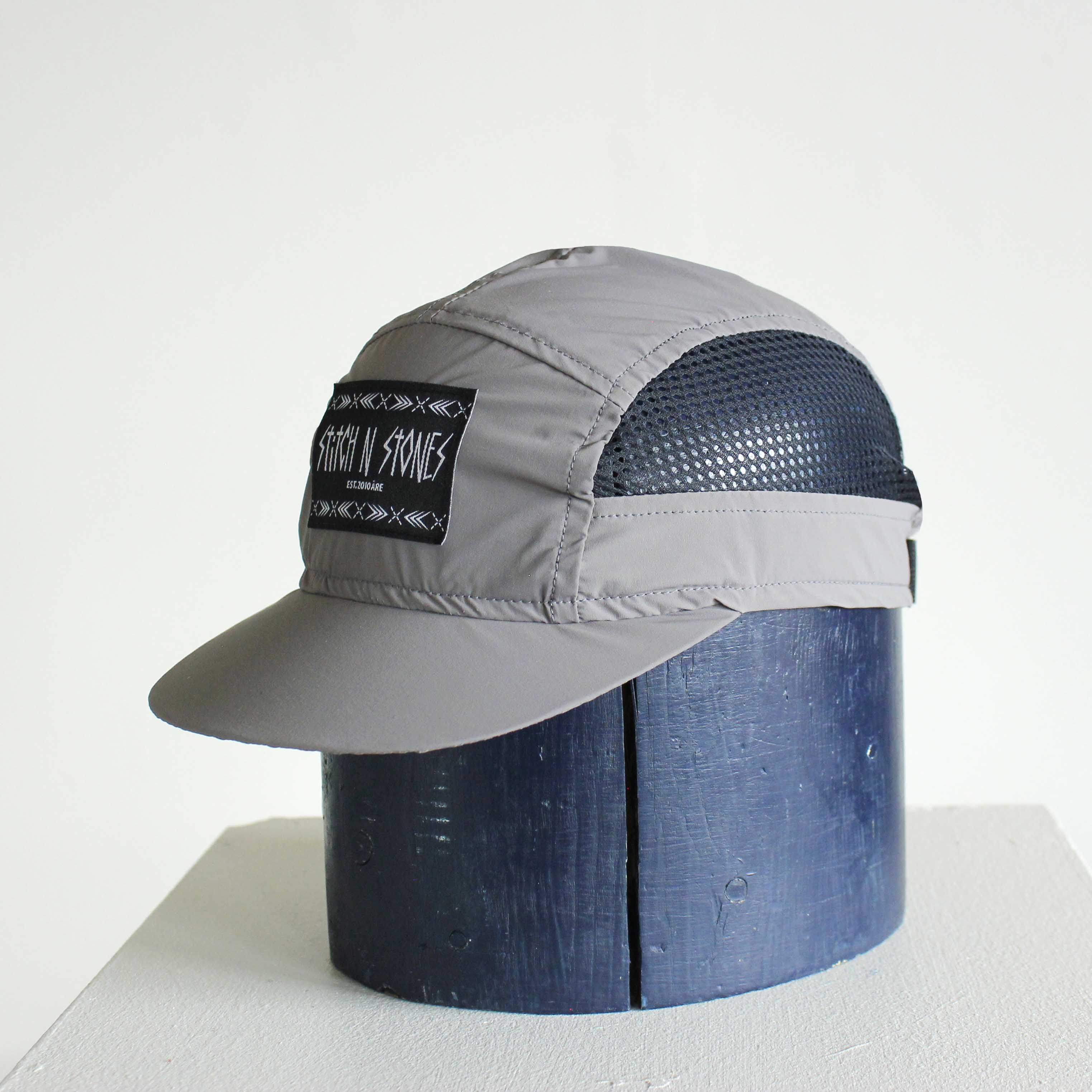 All mtn cap Grey, big patch