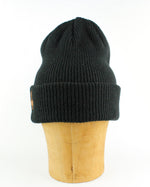 Black Lambswool Beanie Lucifer patch