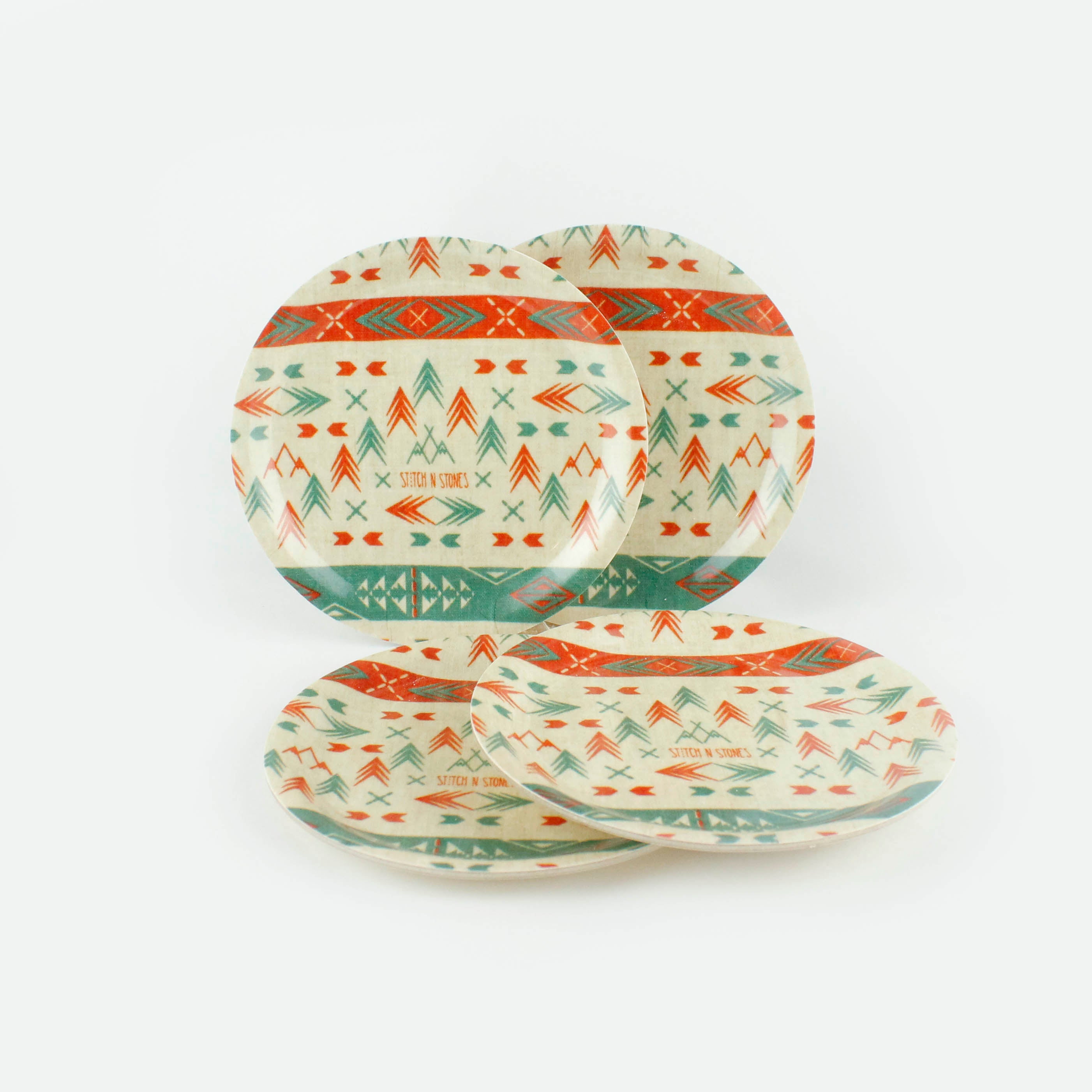 Coaster 4-pack Freedom Orange/Green