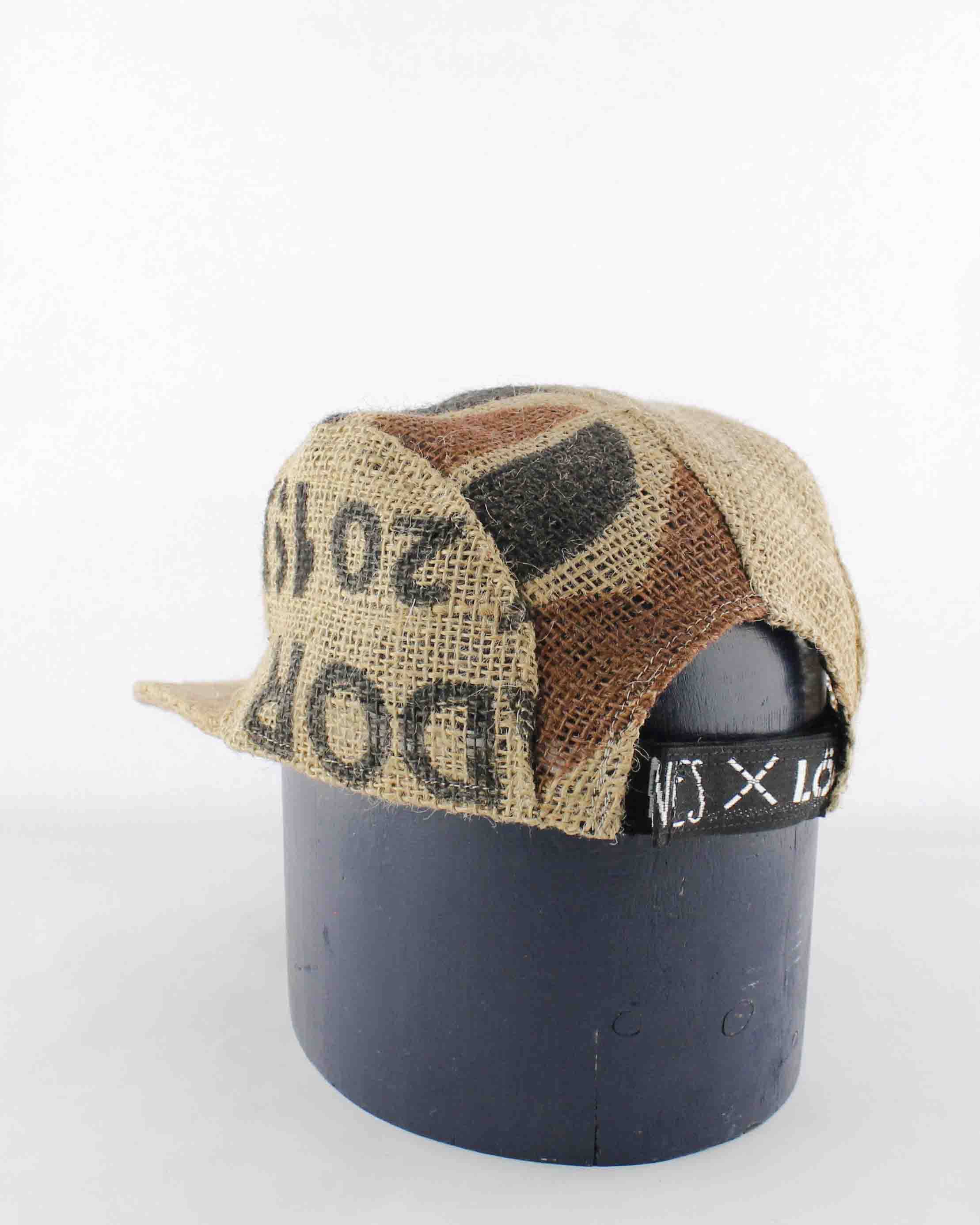 Up-cycled Coffee sack Cap 03