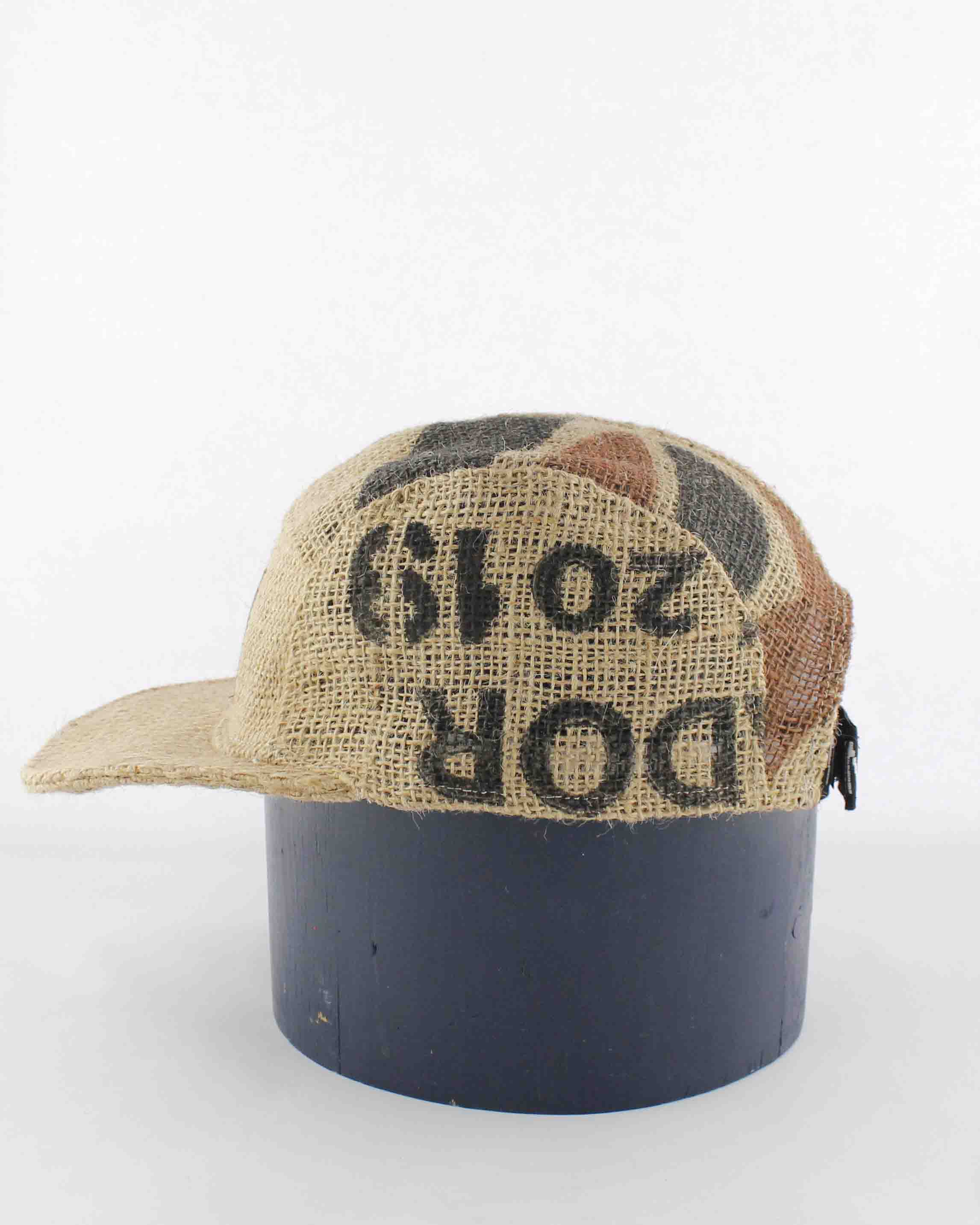Up-cycled Coffee sack Cap 03