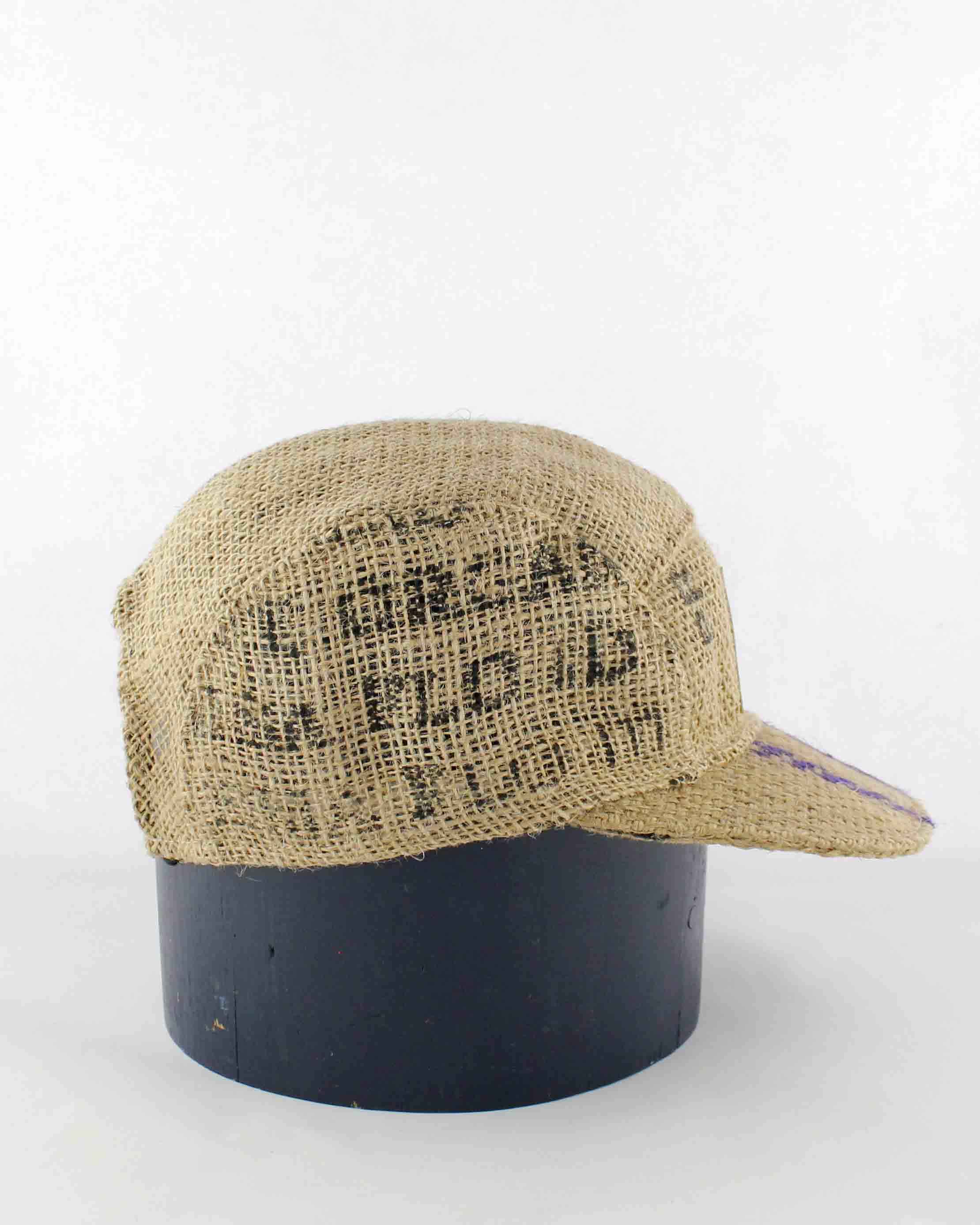 Up-cycled Coffee sack Cap 06