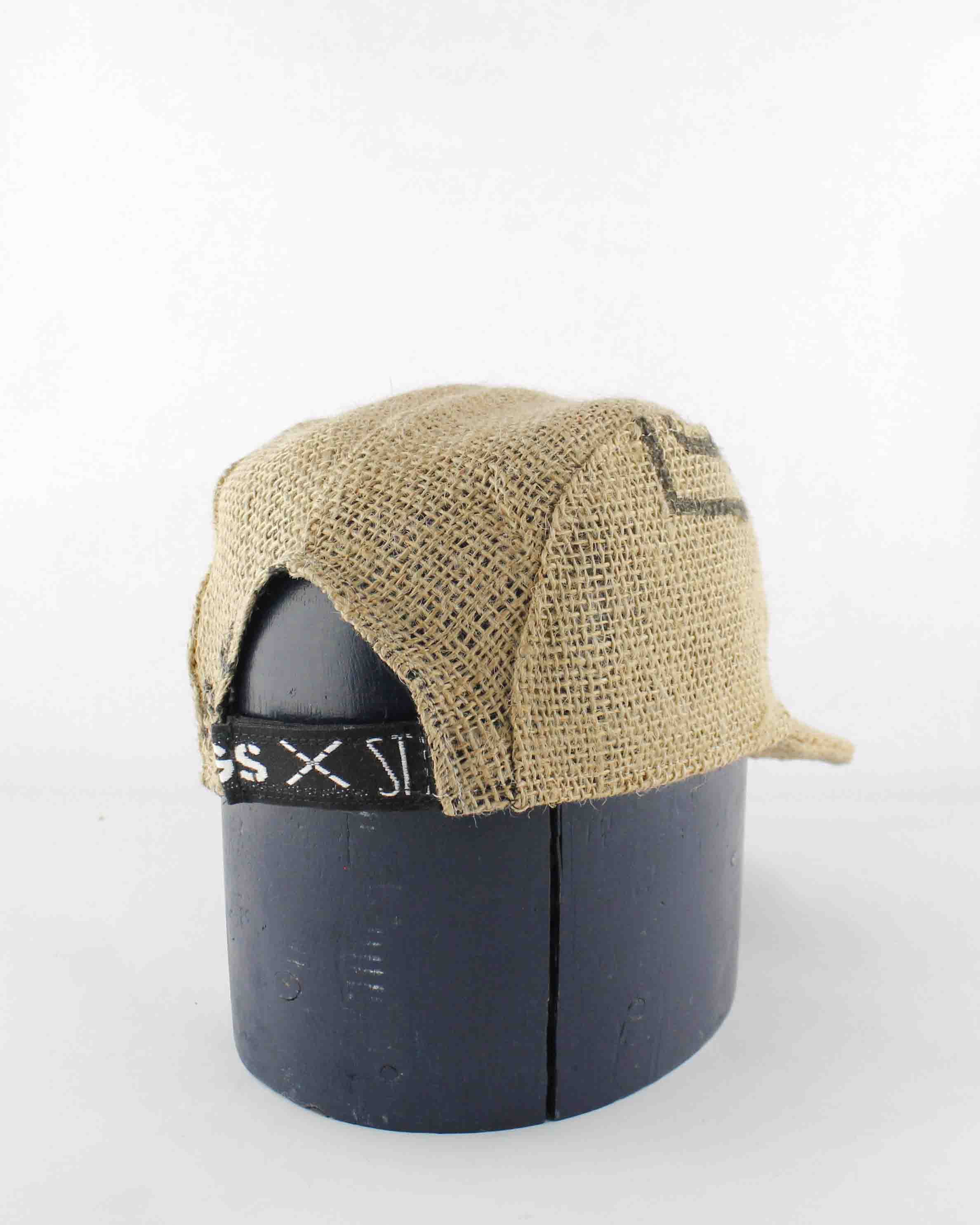 Up-cycled Coffee sack Cap 08