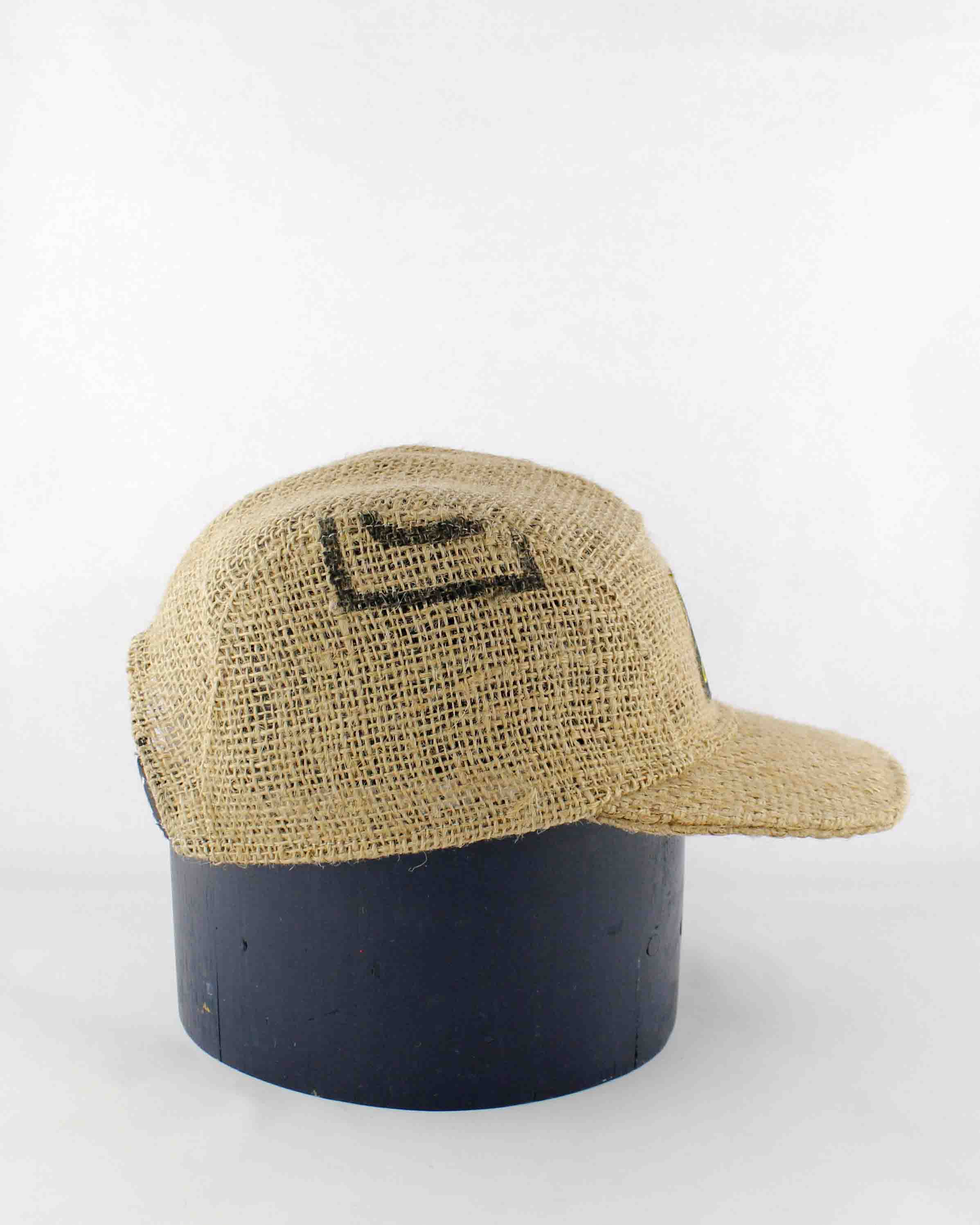 Up-cycled Coffee sack Cap 08