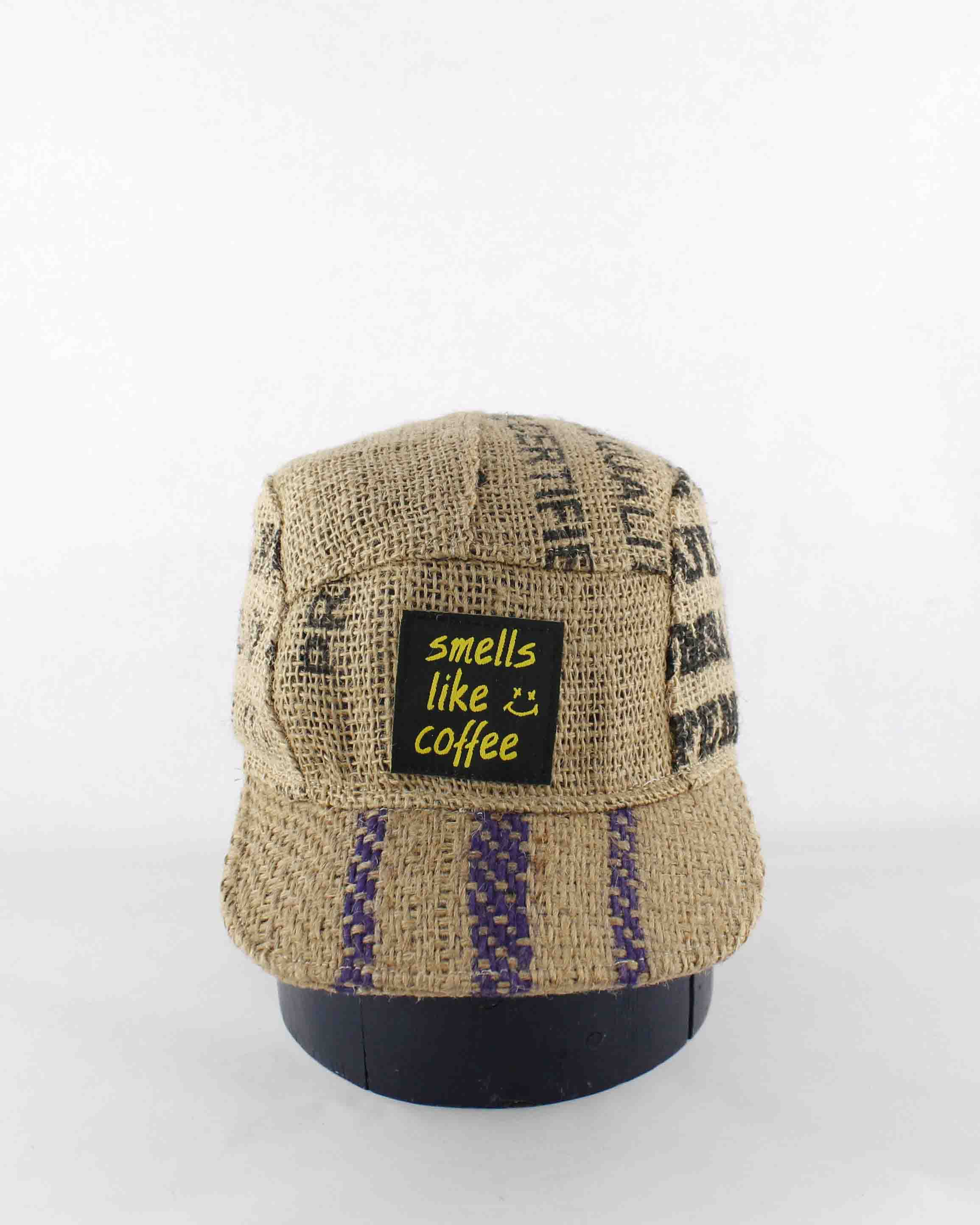 Up-cycled Coffee sack Cap 06