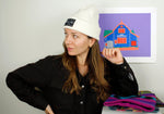Supporter Beanie Raw White