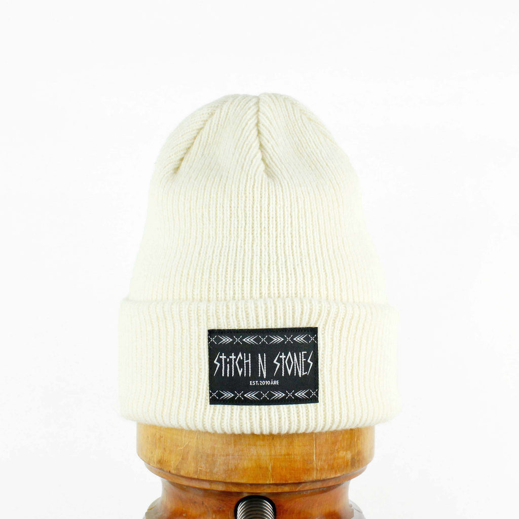 Supporter Beanie Raw White