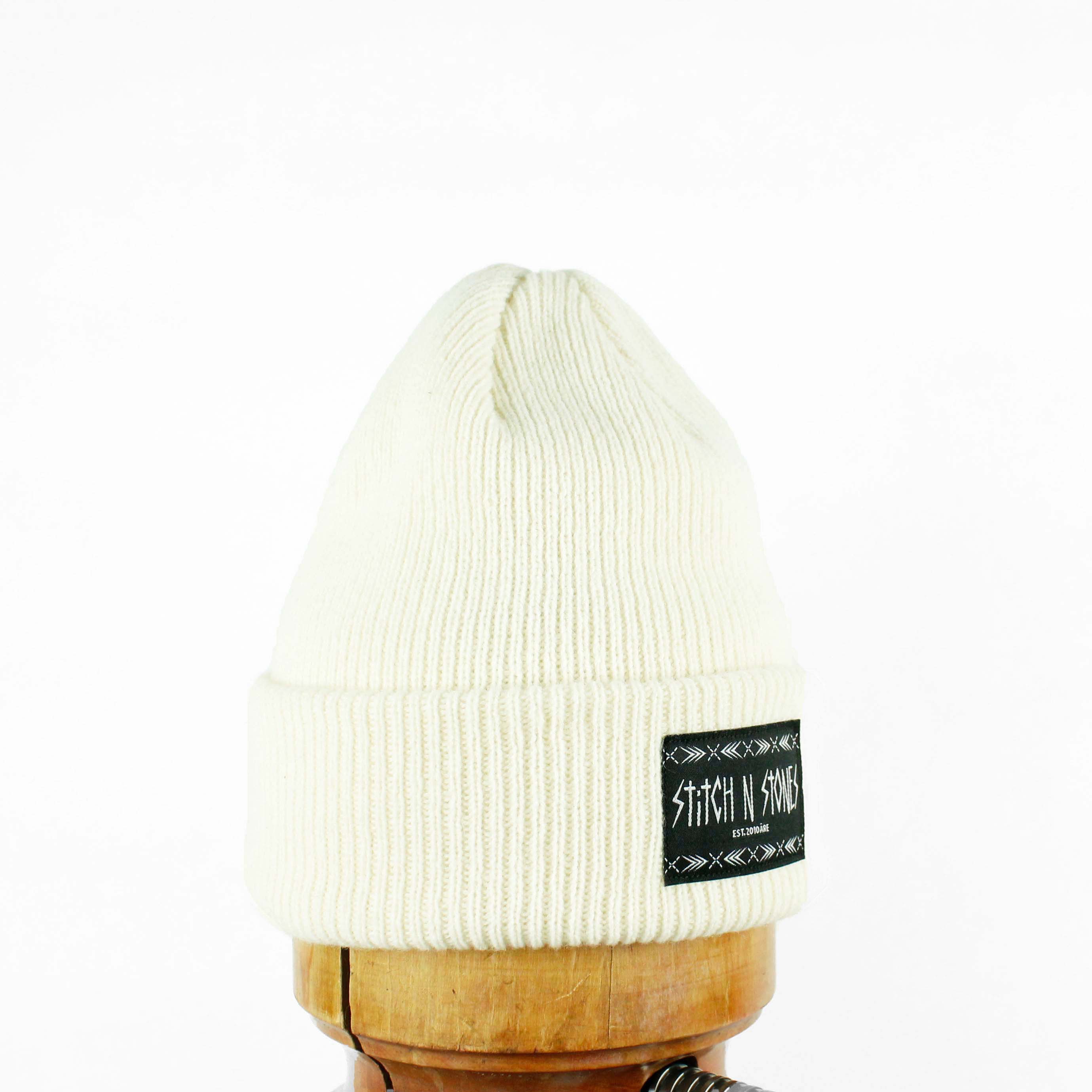 Supporter Beanie Raw White