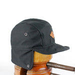 Black Wintercap with black terry wool, bendy brim