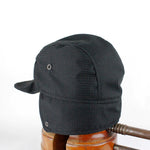 Black Wintercap with black terry wool, bendy brim